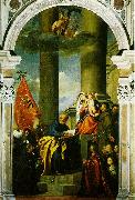 TIZIANO Vecellio Madonna with Saints and Members of the Pesaro Family  r France oil painting reproduction